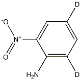 2-Nitroaniline-4,6-d2 结构式