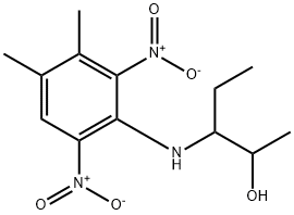 3-((3,4-二甲基-2,6-二硝基苯基)氨基)-2-戊醇 结构式