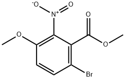 6-溴-3-甲氧基-2-硝基苯甲酸甲酯 结构式