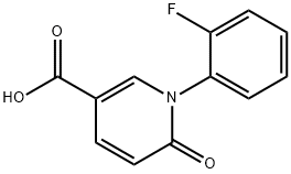 1-(2-氟苯基)-6-氧代-1,6-二氢吡啶-3-羧酸 结构式