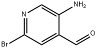 5-氨基-2-溴吡啶-4-甲醛 结构式