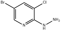 5-bromo-3-chloro-2-hydrazinylpyridine 结构式