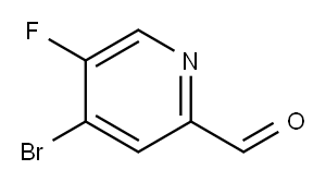 4-溴-5-氟吡啉醛 结构式