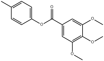 4-methylphenyl 3,4,5-trimethoxybenzoate 结构式