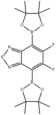 4,7-二硼酸频哪醇酯-5,6-二氟-2,1,3-苯并噻二唑 结构式