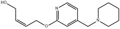 (2Z)-4-[[4-(1-Piperidinylmethyl)-2-pyridinyl]oxy]-2-buten-1-ol 结构式