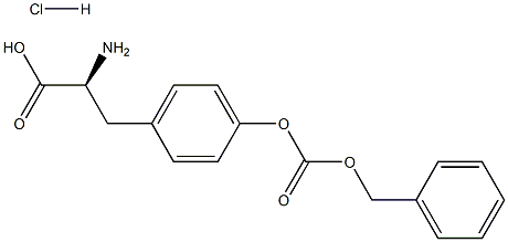 O-(Carbobenzyloxy)-L-Tyrosine Hydrochloride 结构式