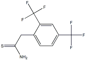 2-(2,4-双-三氟甲基苯基)硫代乙酰胺 结构式