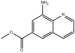 8-氨基喹啉-6-羧酸甲酯 结构式
