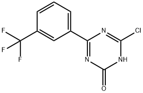 2-Chloro-4-(3-trifluoromethylphenyl)-6-hydroxy-1,3,5-triazine 结构式