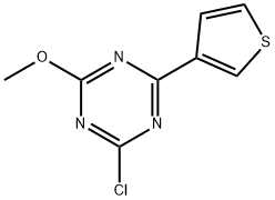 2-Chloro-4-(3-thienyl)-6-methoxy-1,3,5-triazine 结构式