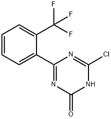 2-Chloro-4-(2-trifluoromethylphenyl)-6-hydroxy-1,3,5-triazine 结构式
