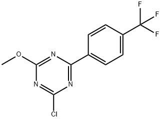 2-Chloro-4-(4-trifluoromethylphenyl)-6-methoxy-1,3,5-triazine 结构式