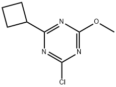 2-Chloro-4-cyclobutyl-6-methoxy-1,3,5-triazine 结构式