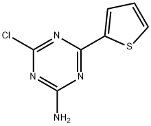 2-Amino-4-chloro-6-(2-thienyl)-1,3,5-triazine 结构式