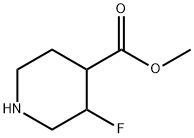 3-氟哌啶-4-羧酸甲酯 结构式
