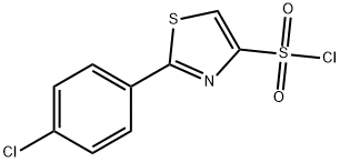 2-(4-chlorophenyl)-1,3-thiazole-4-sulfonyl chloride 结构式