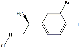 (1R)-1-(3-溴-4-氟苯基)乙烷-1-胺盐酸盐 结构式