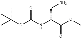 甲基(R)-3-氨基-2-((叔丁氧基羰基)氨基)丙酸甲酯 草酸盐 结构式