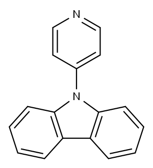 9-(吡啶-4-基)-9H-咔唑 结构式