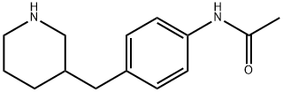 Acetamide,N-[4-(3-piperidinylmethyl)phenyl]- 结构式