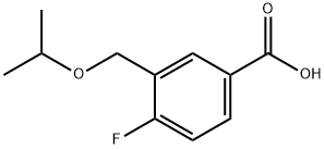 4-fluoro-3-[(propan-2-yloxy)methyl]benzoic acid 结构式