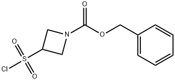 benzyl 3-(chlorosulfonyl)azetidine-1-carboxylate 结构式