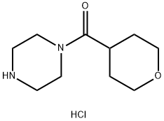 1-(oxane-4-carbonyl)piperazine hydrochloride 结构式