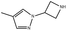 1-(氮杂环丁烷-3-基)-4-甲基-1H-吡唑 结构式
