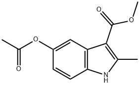 Methyl 5-acetoxy-2-methyl-1H-indole-3-carboxylate 结构式