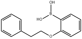 2-(2-苯基乙氧基)苯基]硼酸 结构式