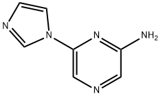 2-Amino-6-(imidazol-1-yl)pyrazine 结构式