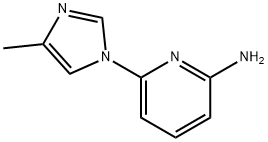 2-AMINO-6-(4-METHYLIMIDAZOL-1-YL)PYRIDINE 结构式