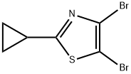 4,5-Dibromo-2-(cyclopropyl)thiazole 结构式