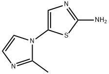 2-Amino-5-(2-methylimidazol-1-yl)thiazole 结构式