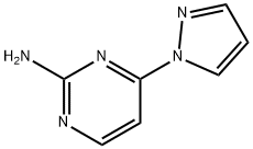 2-Amino-4-(1H-pyrazol-1-yl)pyrimidine 结构式