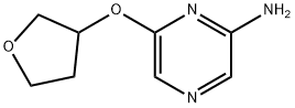 2-Amino-6-(tetrahydrofuran-3-yloxy)pyrazine 结构式