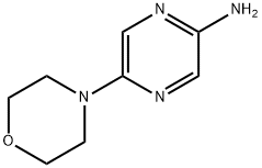 2-Amino-5-(morpholino)pyrazine 结构式
