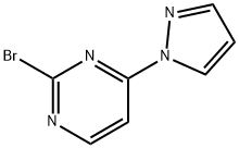 2-Bromo-4-(1H-pyrazol-1-yl)pyrimidine 结构式