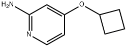 2-AMINO-4-(CYCLOBUTOXY)PYRIDINE 结构式