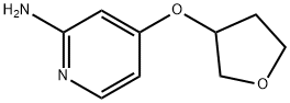 2-AMINO-4-(TETRAHYDROFURAN-3-YLOXY)PYRIDINE 结构式