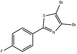 4,5-Dibromo-2-(4-fluorophenyl)thiazole 结构式