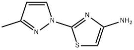 4-Amino-2-(3-methyl-1H-pyrazol-1-yl)thiazole 结构式