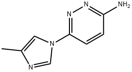 3-Amino-6-(4-methyl-1H-imidazol-1-yl)pyridazine 结构式