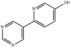 3-Hydroxy-6-(5-pyrimidyl)pyridine 结构式