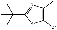 5-Bromo-4-methyl-2-tert-butylthiazole 结构式