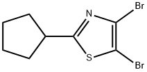 4,5-Dibromo-2-(cyclopentyl)thiazole 结构式