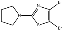 4,5-Dibromo-2-(pyrrolidino)thiazole 结构式