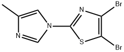 4,5-Dibromo-2-(4-methylimidazol-1-yl)thiazole 结构式