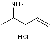 戊-4-烯-2-胺盐酸 结构式